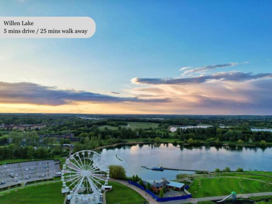 Luxury Campbell Park Apartments In Central Mk With Balcony, Free Parking & Smart Tv With Netflix By Yoko Property Milton Keynes Ngoại thất bức ảnh